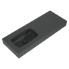Elita DIMPLE Umywalka 120 LEWA (60+60) ścienna MARMUR ANTHRACITE MATT 168870 / RE041201026010